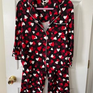 kate spade new york valentine’s pajama set